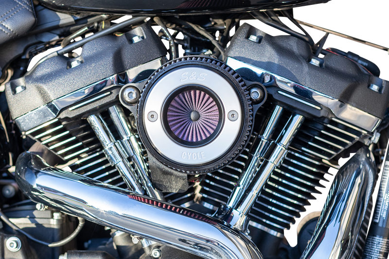 S&S CYCLE Air Stinger Stealth Air Cleaner Kit - Chrome Ring