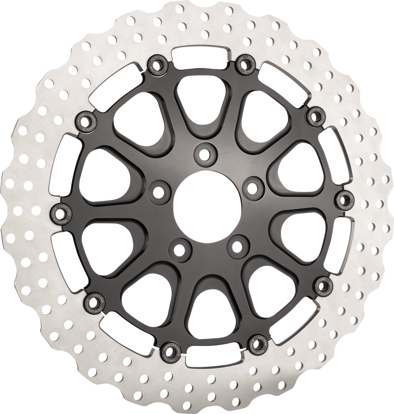 SLYFOX Front Rotor - Black - 13" - '08-'23 TOURING