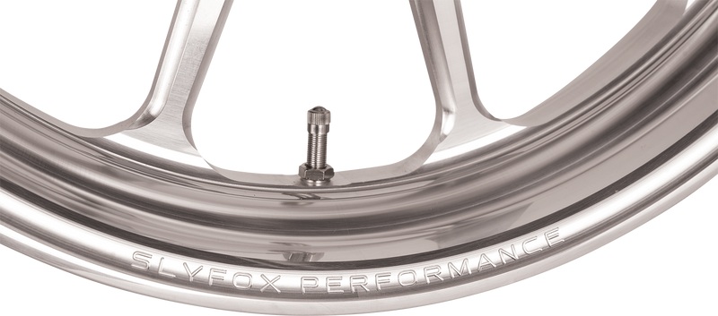 SLYFOX Wheel - Track Pro - Front - Dual Disc/without ABS - Machined - 17x3.5 - '08-'22 TOURING
