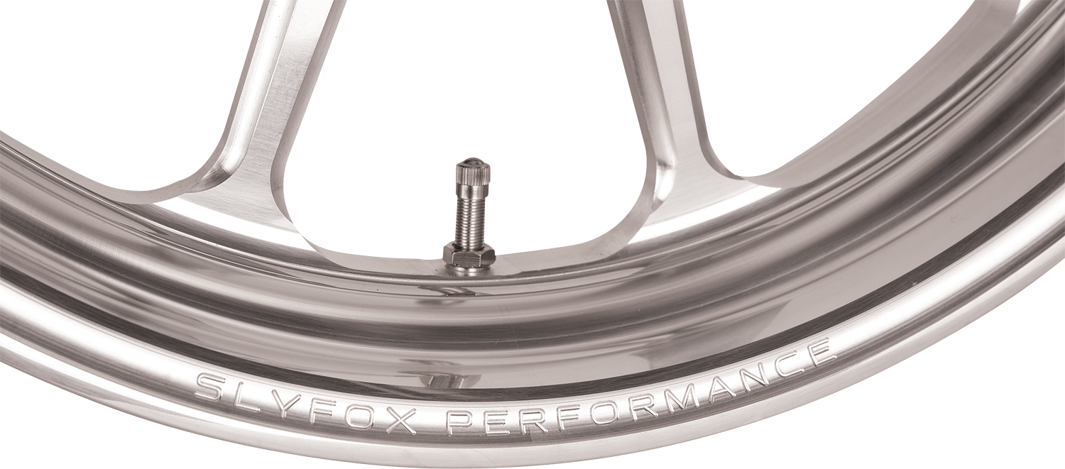 SLYFOX Wheel - Track Pro - Rear - Single Disc/with ABS - Machined - 17x6 - '09-'22 TOURING