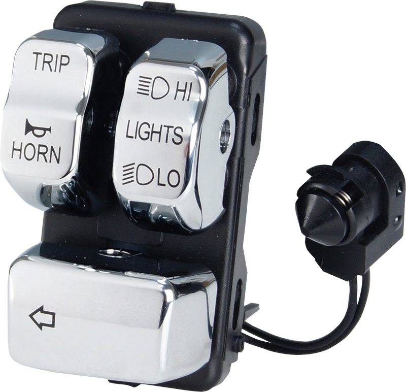 DRAG SPECIALTIES Replacement Left Handlebar Switch Control Module - Chrome - Can Bus