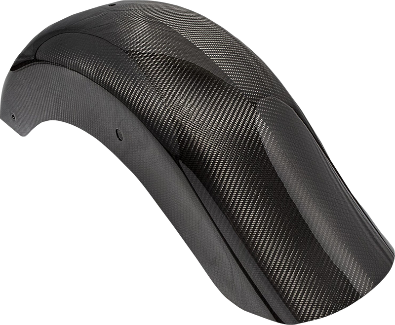 SLYFOX Carbon Fiber Rear Fender - Gloss Black - '09-'22 SOFTAIL & TOURING