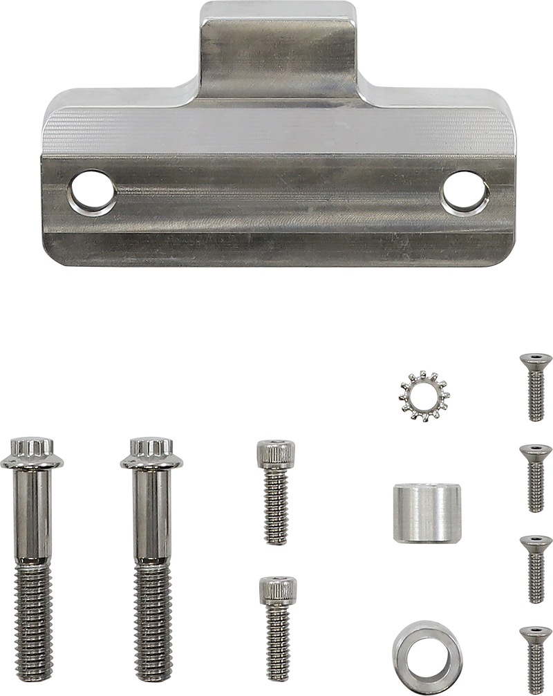 SLYFOX Gauge Mount - Dual - Unfinished - '18-'22 SOFTAIL & TOURING