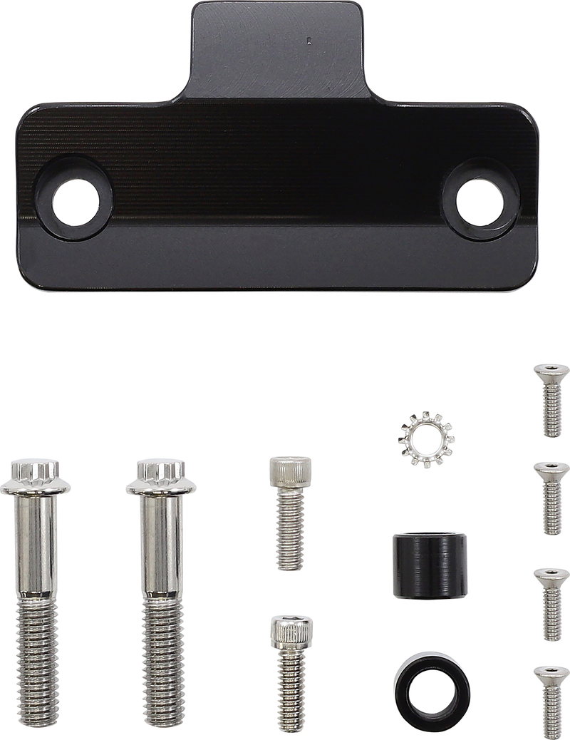 SLYFOX Gauge Mount - Dual - Black - '18-'22 SOFTAIL & TOURING