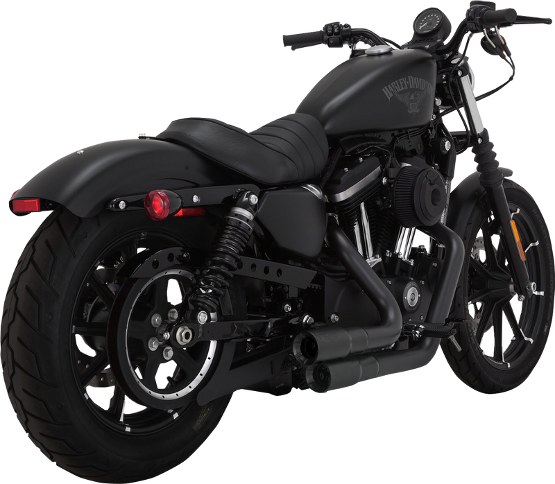 VANCE & HINES 2-into-2 Mini Grenades Exhaust System - Black - '14-'21 SPORTSTER MODELS