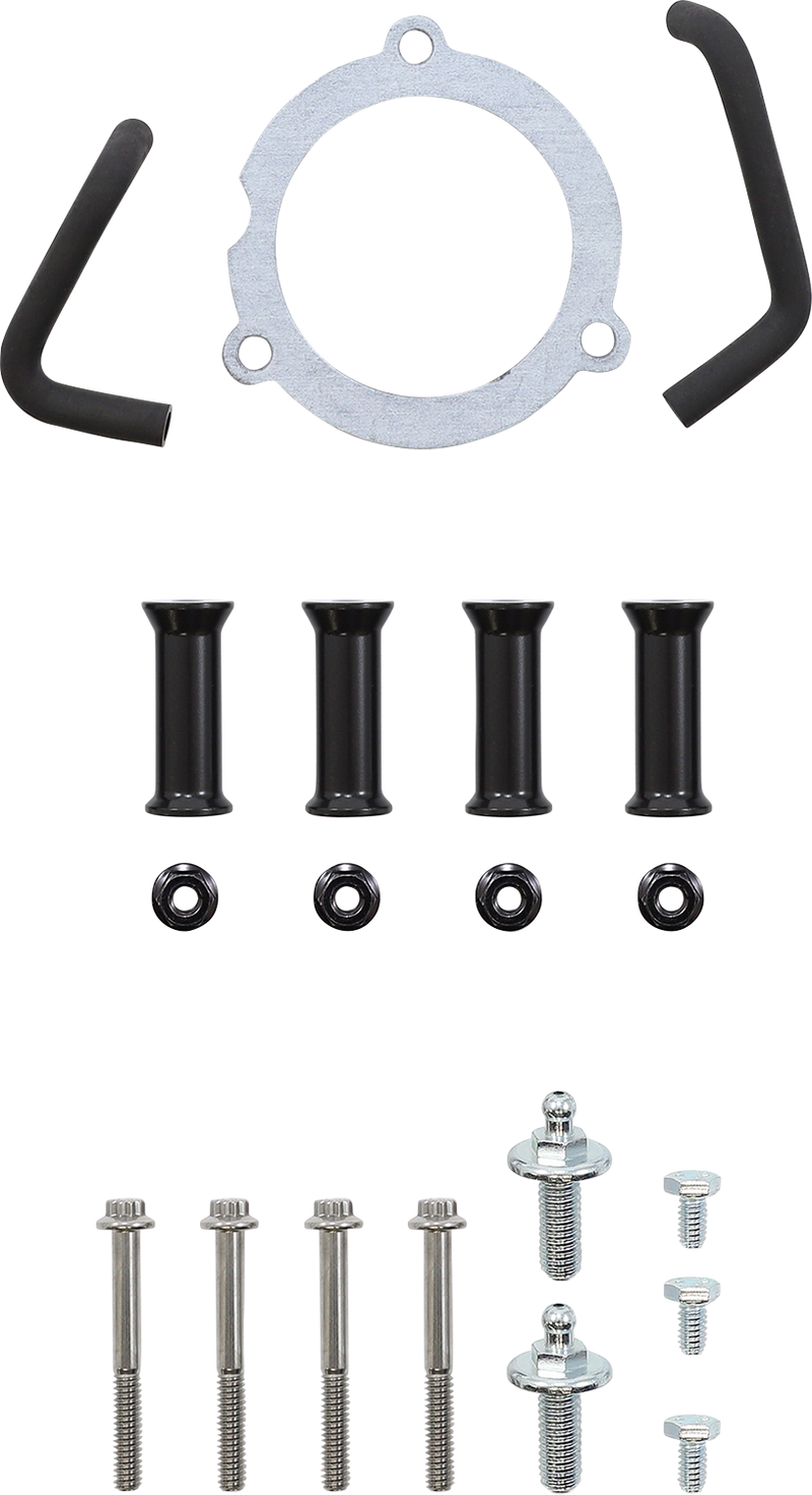 VANCE & HINES VO2 Insight Air Intake Kit - Black Contrast -'17-'24 SOFTAIL & TOURING