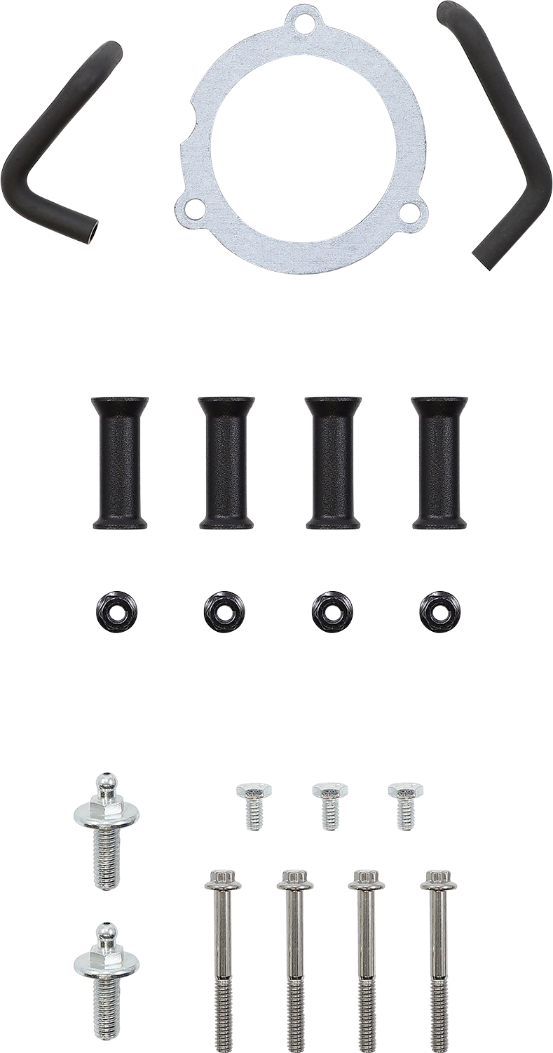 VANCE & HINES VO2 Insight Air Intake Kit - Black Wrinkle -'17-'24 SOFTAIL & TOURING