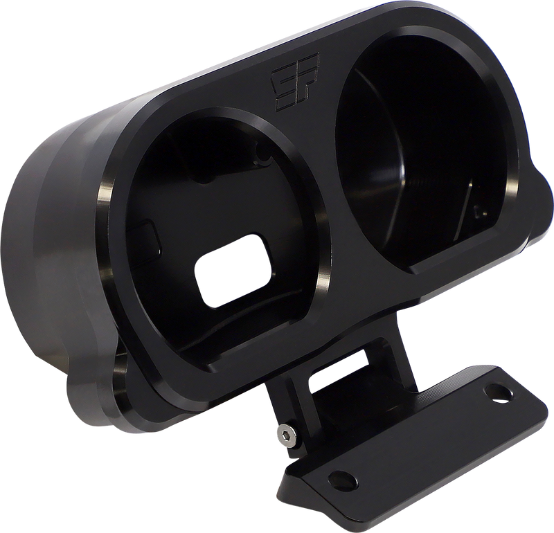 SLYFOX Gauge Mount - Black - '15-'22 SOFTAIL & TOURING