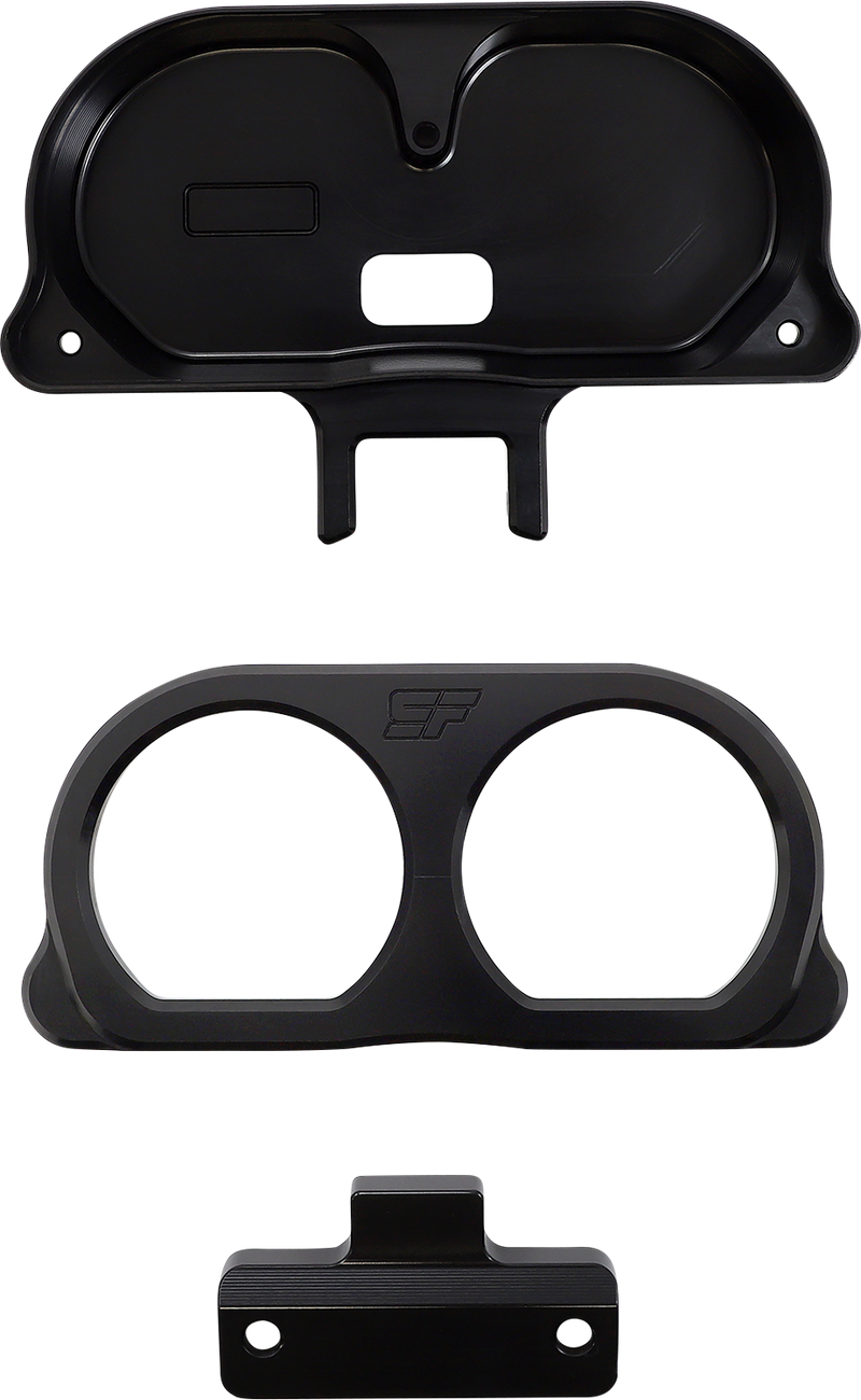SLYFOX Gauge Mount - Black - '15-'22 SOFTAIL & TOURING