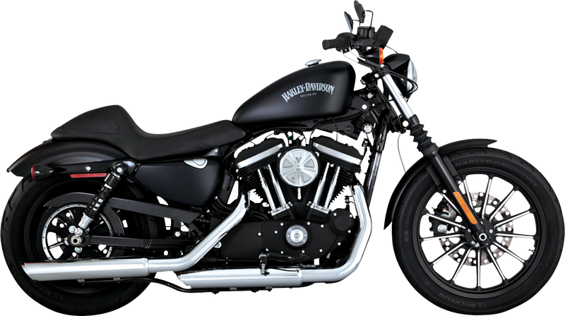 VANCE & HINES 3" Twin Slash Slip-On Muffler - Chrome - 2014-2022 SPORTSTER MODELS