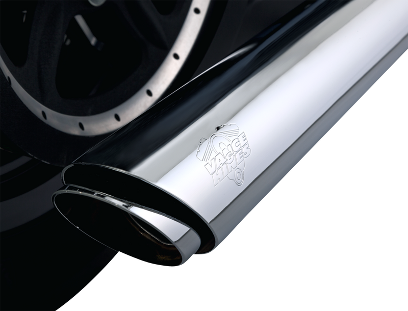 VANCE & HINES 3" Twin Slash Slip-On Muffler - Chrome - 2014-2022 SPORTSTER MODELS