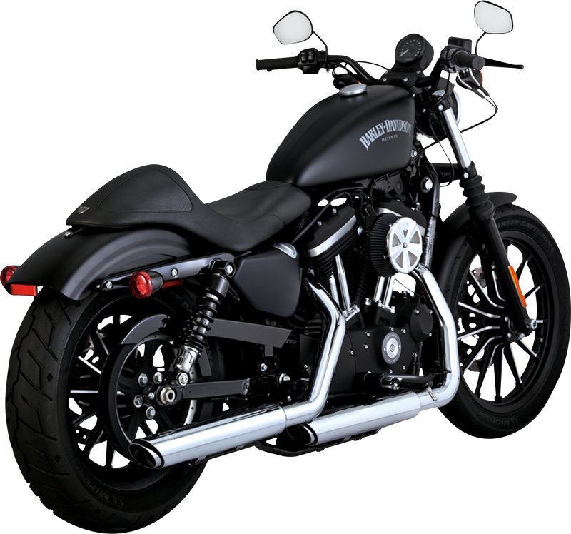 VANCE & HINES 3" Twin Slash Slip-On Muffler - Chrome - 2014-2022 SPORTSTER MODELS