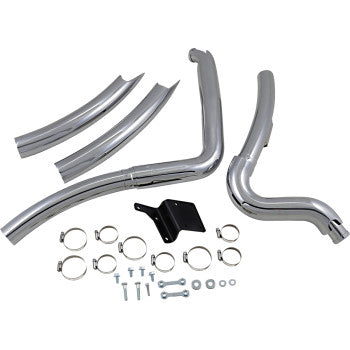 VANCE & HINES2-into-2 Big Radius Exhaust System - Chrome - Dyna '91-'05