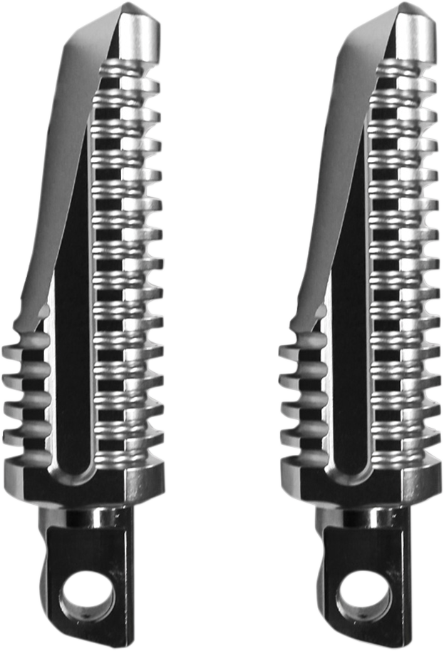 BURLY BRAND Havoc Footpegs - Clear Anodized