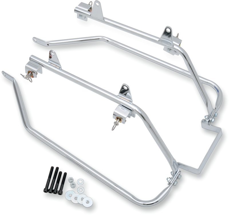 CYCLE VISIONS Saddlebag Mounts - Chrome - FLST '08-'17