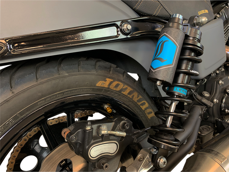 LEGEND SUSPENSION REVO ARC Piggyback Rear Shocks Motorcycle for 1999-2017 Dyna