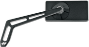 PRO-ONE PERF.MFG. Mirror - Weekend Warrior - Side View - 2 Tone/Cut-Out - Rectangle - Black - Left 102450B