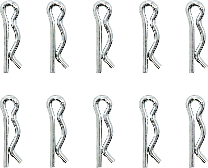 DRAG SPECIALTIES Replacement Rear Axle Retainer - Chrome - 10-Pack