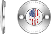 FIGURATI DESIGNS Timing Cover - 2 Hole - Skull - Stainless Steel FD24-TC-2H-SS