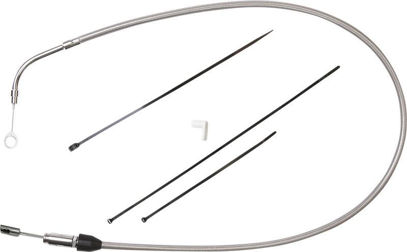 DRAG SPECIALTIES Quick Connect Clutch Cable - Upper - 41" - Stainless Steel - FLH '21-'23