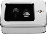 FIGURATI DESIGNS Seat Mounting Knob - Black - Green Line American Flag FD72-SEAT KN-BK