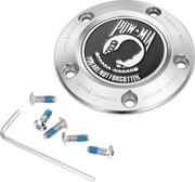 FIGURATI DESIGNS Timing Cover - 5 Hole - POW MIA - Stainless Steel FD50-TC-5H-SS