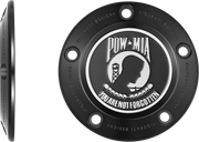 FIGURATI DESIGNS Timing Cover - 5 Hole - POW MIA - Black FD50-TC-5H-BLK