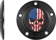 FIGURATI DESIGNS Timing Cover - 5 Hole - Skull - Black FD25-TC-5H-BLK