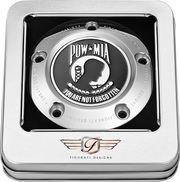 FIGURATI DESIGNS Timing Cover - 5 Hole - POW MIA - Stainless Steel FD50-TC-5H-SS