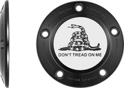 FIGURATI DESIGNS Timing Cover - 5 Hole - Don't Tread on Me - Black FD40-TC-5H-BLK
