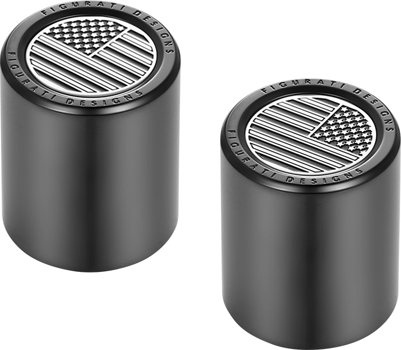 FIGURATI DESIGNS Docking Covers - American Flag - Short - Contrast Cut - Black FD26-DC-2530-BK