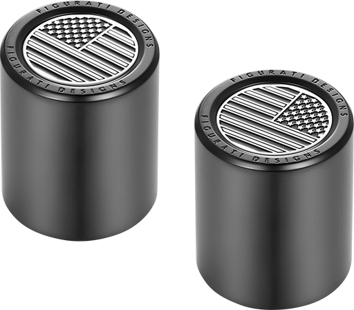 FIGURATI DESIGNS Docking Covers - American Flag - Short - Contrast Cut - Black FD26-DC-2530-BK