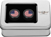 FIGURATI DESIGNS Docking Covers - American Flag - Short - Black FD21-DC-2530-BK