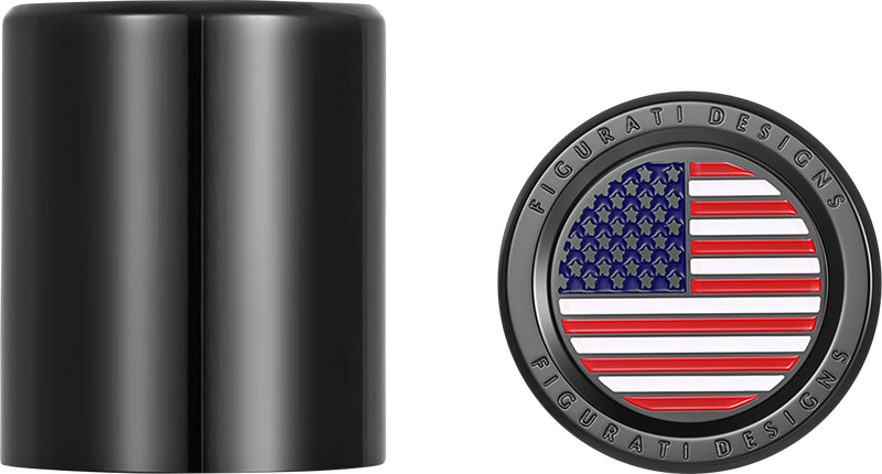 FIGURATI DESIGNS Docking Covers - American Flag - Short - Black FD21-DC-2530-BK