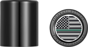 FIGURATI DESIGNS Docking Covers - American Flag - Green Line - Short - Black FD72-DC-2530-BK