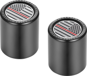 FIGURATI DESIGNS Docking Covers - American Flag - Red Line - Short - Black FD75-DC-2530-BK