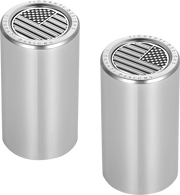 FIGURATI DESIGNS Docking Covers - American Flag - Long - Contrast Cut - Silver FD26-DC-2545-SS