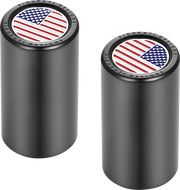 FIGURATI DESIGNS Docking Covers - American Flag - Long - Black FD21-DC-2545-BK