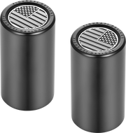 FIGURATI DESIGNS Docking Covers - American Flag - Long - Contrast Cut - Black FD26-DC-2545-BK