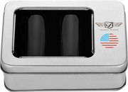 FIGURATI DESIGNS Docking Covers - American Flag - Long - Black FD21-DC-2545-BK