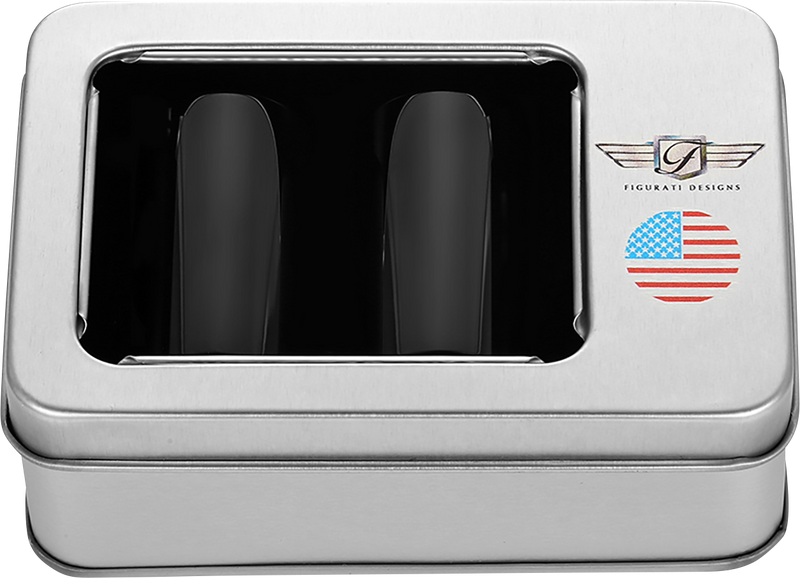 FIGURATI DESIGNS Docking Covers - American Flag - Long - Black FD21-DC-2545-BK