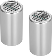 FIGURATI DESIGNS Docking Covers - American Flag - Green Line - Long - Silver FD72-DC-2545-SS