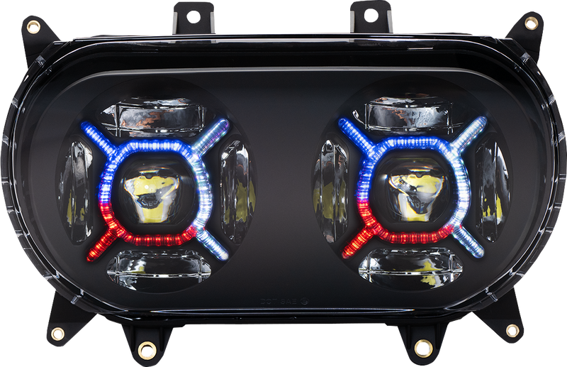 CUSTOM DYNAMICS ProGlow Double-X Led Headlights For RoadGlide 2015-2024