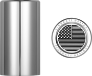 FIGURATI DESIGNS Docking Covers - American Flag - Long - Contrast Cut - Silver FD26-DC-2545-SS
