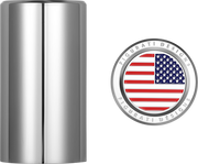 FIGURATI DESIGNS Docking Covers - American Flag - Long - Silver FD20-DC-2545-SS