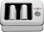 FIGURATI DESIGNS Docking Covers - American Flag - Green Line - Long - Silver FD72-DC-2545-SS