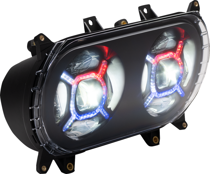 CUSTOM DYNAMICS ProGlow Double-X Led Headlights For RoadGlide 2015-2024