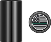 FIGURATI DESIGNS Docking Covers - American Flag - Green Line - Long - Black FD72-DC-2545-BK
