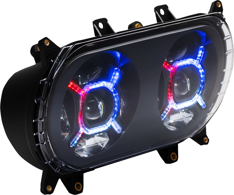 CUSTOM DYNAMICS ProGlow Double-X Led Headlights For RoadGlide 2015-2024