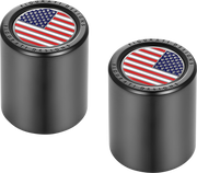 FIGURATI DESIGNS Docking Covers - American Flag - Black FD21-DC-2730-BK